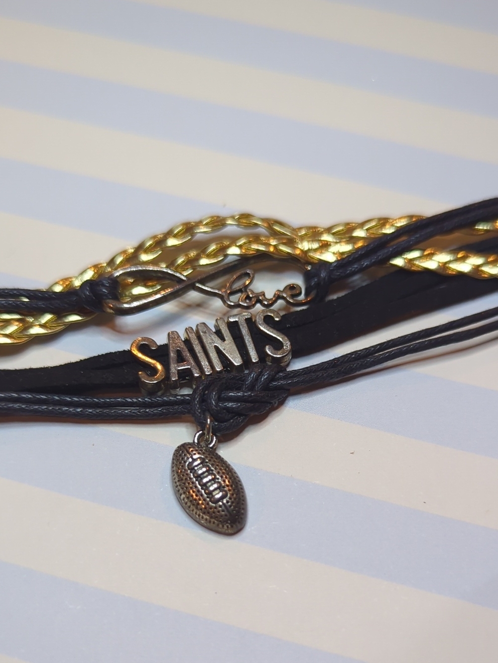 NOLA New Orleans Saints bracelet Brand New